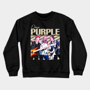 Purple Majesty Deep Band-Inspired Apparel Fit for Rock Royalty Crewneck Sweatshirt